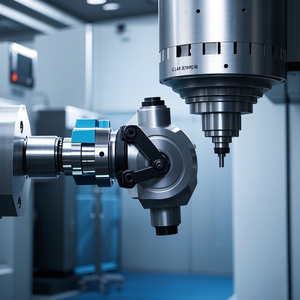Milling wrist joint of surgical robot with 5-axis machining center.png