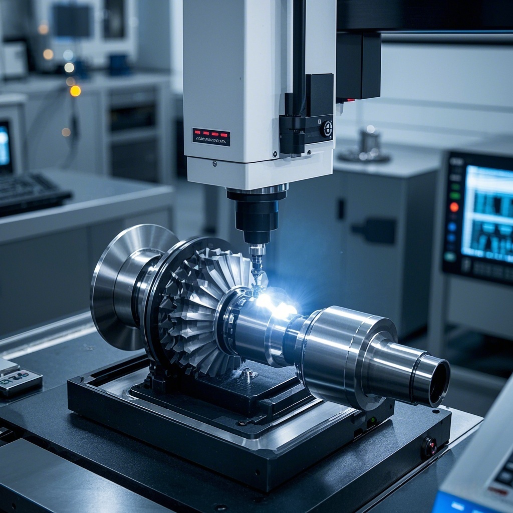 CMM Inspection of Turbine Blades