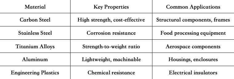 Industrial-grade material properties and applications