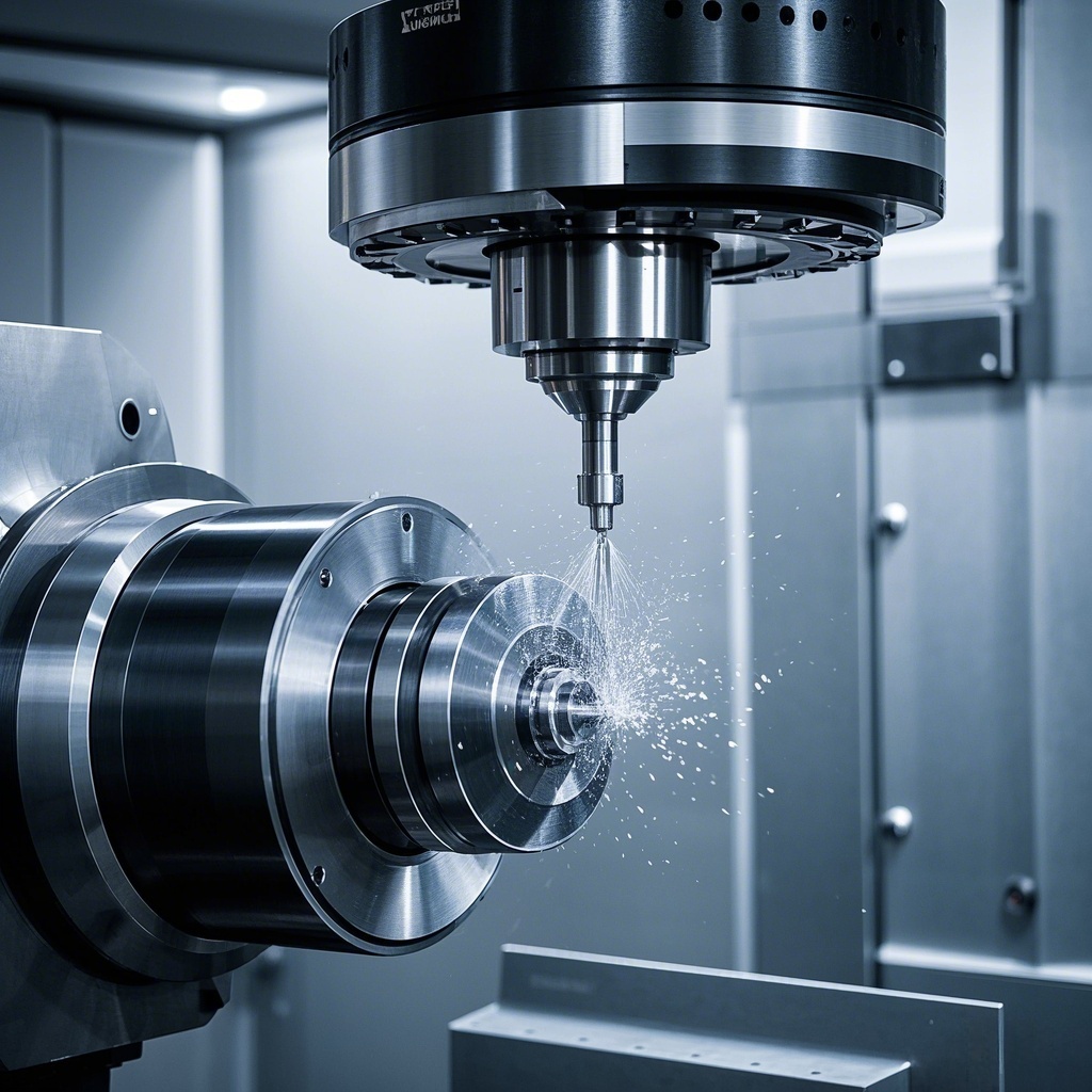 Five axis linkage milling of aerospace grade titanium alloy parts
