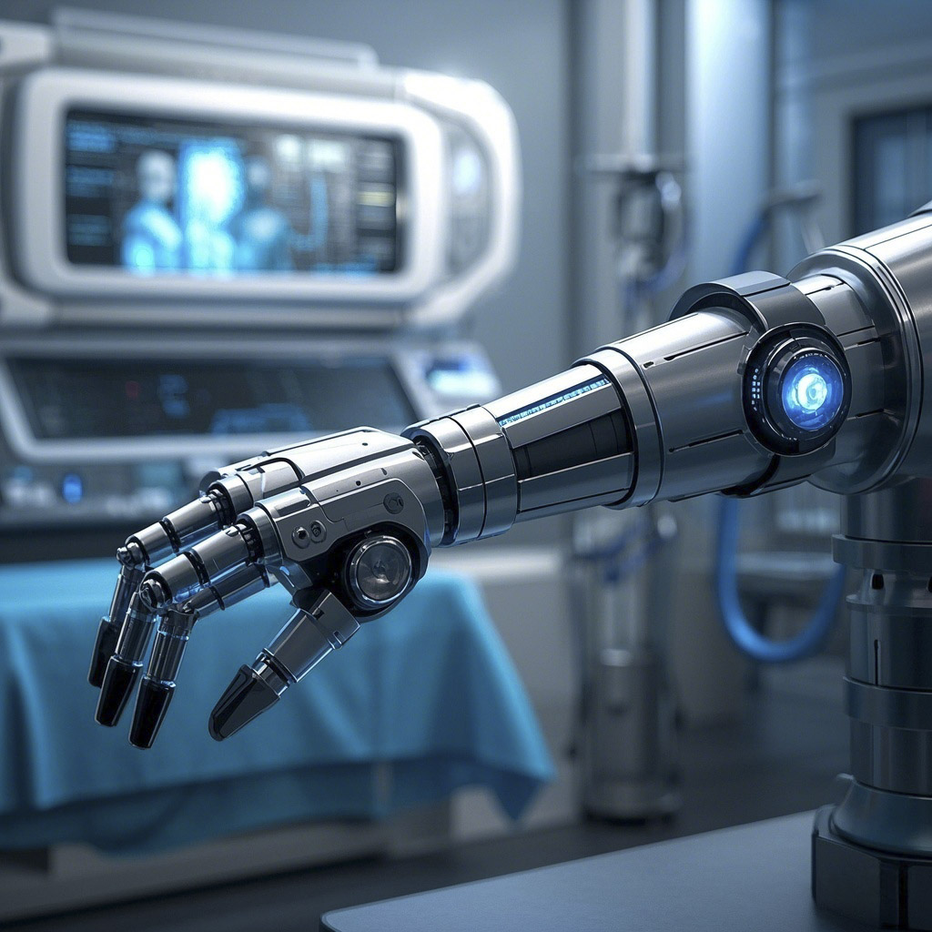 Titanium alloy operating arm
